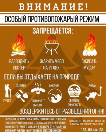 👨‍🚒На территории Республики Тыва особый противопожарный режим продлен до 19 октября 2022 года